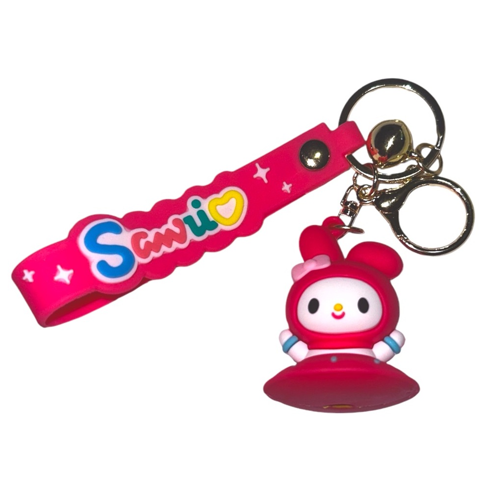 Sanrio || NWOT || My Melody Pink Bell Wristlet Keychain